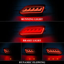 Axyaa LED Rear Bumper Reflector Lights for Toyota RAV4 2013-2015 Dynamic Flow Signal