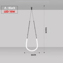 Axyaa Designer Duplex Nordic LED Chandelier for Living Room and Restaurant