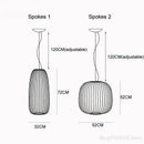Axyaa Industrial Cage Pendant Light Nordic Design Suspension Lamp