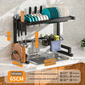 Stainless Steel Kitchen Sink Rack by Axyaa: Multi-Functional Countertop Organizer for Dishware