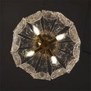 Axyaa Glass French Pendant Chandelier for Dining Room, Bedroom, and Bar
