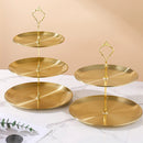 Axyaa Stainless Steel Fruit Plate - Snack Dish, Candy Tray, Salad Bowl