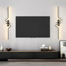 Axyaa Golden LED Wall Lamp for Living Room Bedroom Home Decor