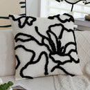 Boho Floral Tufted Cushion Cover 45x45 Pillowcase Home Decor - Axyaa