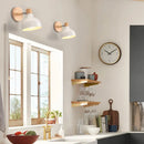 Axyaa Nordic Wood Wall Sconce Modern Bedroom Lamp E27 Fixture