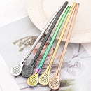 Axyaa Stainless Steel Tea & Juice Drinking Straw Set for Parties & Bars