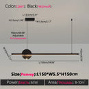 Axyaa Nordic Black Chandelier for Dining Room, Modern Kitchen Pendant Lights
