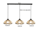Axyaa Rattan Flower LED Pendant Lamp | Nordic Modern Hanging Light | Indoor Decor