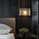 Axyaa Square Water Glass Wall Lamp Modern Sconces Indoor Lighting Fixtures