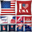 Axyaa LOVE USA Square Pillowcase for Home Decor