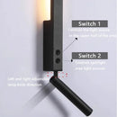Axyaa LED Wall Lamp: Italian Minimalist Design for Modern Bedroom and Living Room