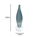 Axyaa Wheat Ear Glass Vase for Desk Decor and Flower Arrangement