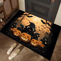 Axyaa Halloween Night Floor Mat - Horror Pumpkin Ghost Design