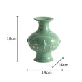 Axyaa Ceramic Vase Classics for Flowers Arrangement Table Decoration and Room Aesthetic