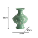 Axyaa Ceramic Vase Classics for Flowers Arrangement Table Decoration and Room Aesthetic