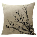 Axyaa Maple Leaf Print Linen Pillowcase for Home Decor and Sofa Comfort