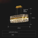 Axyaa Crystal Chandelier in Gold/Silver Finish for Living Room