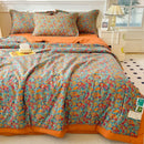 Axyaa Double-sided Cool Feeling Ice Silk Queen Quilt, Summer Comforter