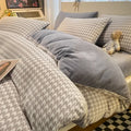 Axyaa Winter Engraved Thickened Fleece Quilt Cover - Double-Sided Coral Fleece