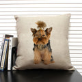 Axyaa Dog Pattern Cushion Cover for Family Sofa and Car Decoration