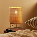 Axyaa Wood Fabric Floor Lamp Japanese Country Style Home Decor