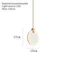 Axyaa Marble Pendant Lamp LED Small Chandelier Light Fixture for Home Decor