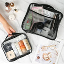 Axyaa Transparent Mesh Zipper Makeup Storage Bag, Waterproof & Portable Block Toy Packag