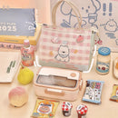 Axyaa Kawaii Cat Thermal Lunch Bag - Portable Insulated Bento Pouch for Kids & Adults