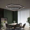 Axyaa Modern Terraces Chandelier Indoor LED Pendant Lamps in Coffee/Gold for Living Room