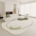 Axyaa Plush Cloakroom Rug: Modern Style Irregular Shapes Carpet, Soft Fluffy Floor Mat
