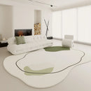 Axyaa Plush Cloakroom Rug: Modern Style Irregular Shapes Carpet, Soft Fluffy Floor Mat