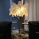 Axyaa Nordic Feather Floor Lights: Modern Luxury Table Lamps for Live Broadcast Atmosphere