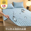 Axyaa Cotton Curve Grid Waterproof Mattress Protector Bedding Mattress Pad