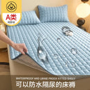 Axyaa Cotton Curve Grid Waterproof Mattress Protector Bedding Mattress Pad