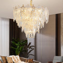 Axyaa Modern Luxury Crystal Chandelier for Living Room and Restaurant