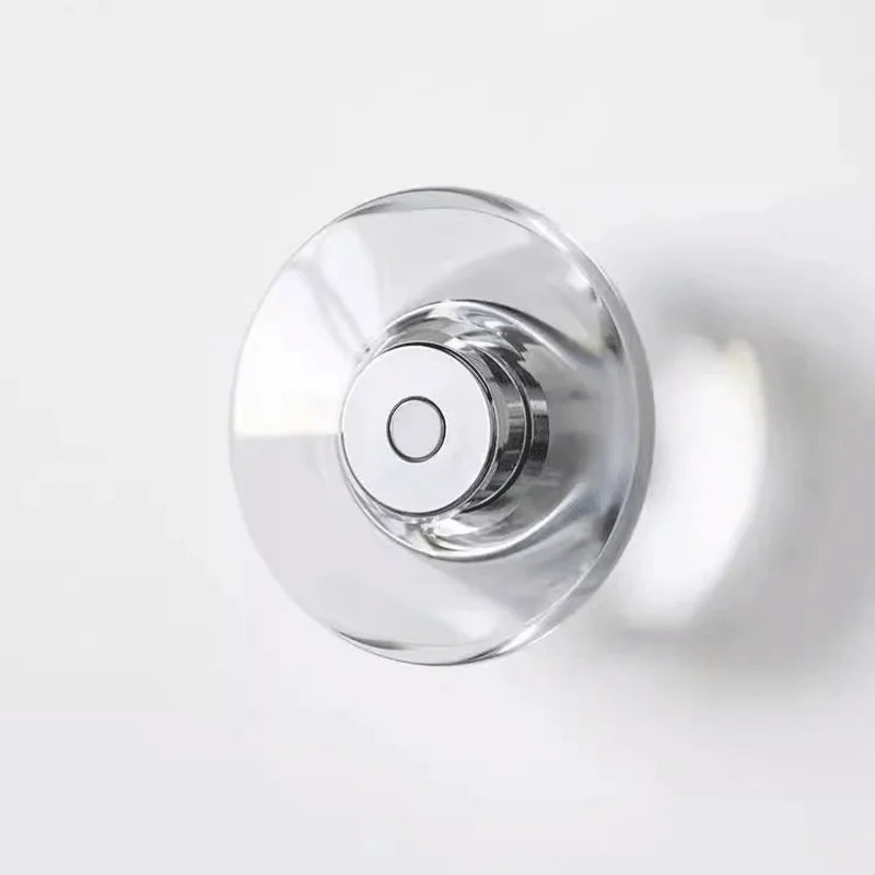 Axyaa Round Crystal LED Wall Sconce for Bedroom and Living Room