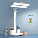 Axyaa Rechargeable Study Desk Lamp with Fan, Clock Display, LED Reading Light
