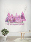 Axyaa Christmas Party Dwarf Tree Tapestry Background for Home Decor