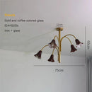Axyaa French Retro Glass Chandelier - Designer Tulip Art Flower Chandelier
