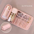 Axyaa Roll Up Brush Bag: Portable Makeup Brush Holder & Organizer