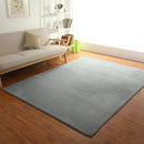 Axyaa Grey Floor Mat Thick Living Room Bedroom Carpet Children's Room Non-Slip Rug