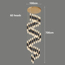 Axyaa Nordic Stair Chandelier Pendant Lights Living Dining Room Ceiling Light Indoor Lighting