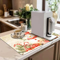 Axyaa Christmas Absorbent Draining Mat for Kitchen and Bathroom