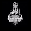 Axyaa Crystal Flower Chandelier Pendant Lamp Luxe Indoor Lighting