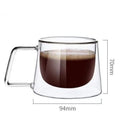Axyaa Double Wall Glass Coffee Mug Tea Milk Juice Cup Thermo Insulated