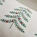 Embroidered Christmas Tree Decorative Pillowcase by Axyaa