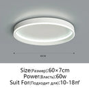 Modern Round LED Ceiling Light for Bedroom by Axyaa - Minimalist Nordic Design for Living Room