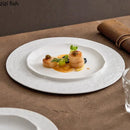 Axya Ceramic Dinner Plate Set for Restaurant Steak Pasta Desserts Snacks
