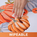 Axyaa Thanksgiving Pumpkins Tablecloth: Waterproof, Perfect for Home Decor & Family Gatherings