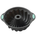 Axyaa 3D Spiral Silicone Cake Mold - Nonstick Pan for Birthday Desserts